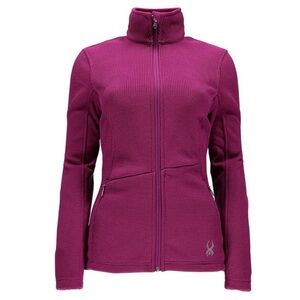 Spyder Women's Endure Full Zip Jacket Maroon Size Medium Winter Ski Mid layer